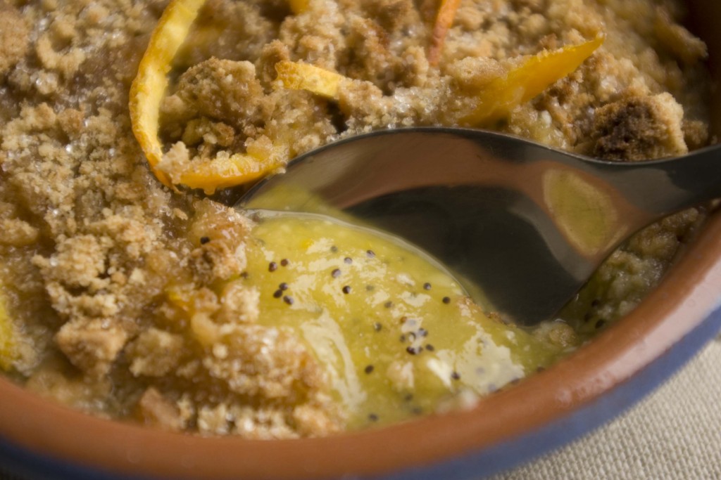 Crumble de mousse à l'orange Crumble de mousse à l'orange